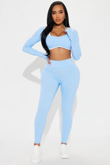 Tennis Club Active Legging - Light Blue