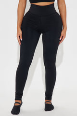 Giselle Twist Active Footie Legging - Black