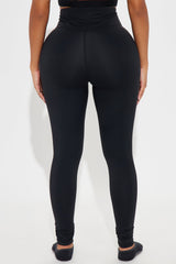 Giselle Twist Active Footie Legging - Black
