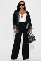 Work Of Art Sweater Pant Set - Black