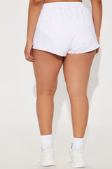 Last Serve Active Running Short - White