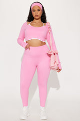 Tennis Club Active Legging - Bubblegum Pink