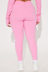 Tennis Club Active Legging - Bubblegum Pink