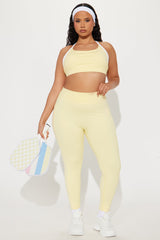 Tennis Club Active Legging - Butter Yellow