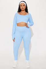 Tennis Club Active Legging - Light Blue