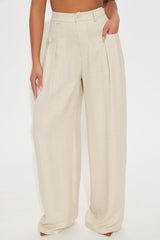 Matson Wide Leg Trouser - Khaki