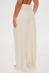 Matson Wide Leg Trouser - Khaki