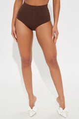 Fresh Start Micro Booty Short - Chocolate