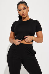 A Chill Day Pant Set - Black