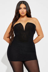 In My Place Mesh Pant Set - Black