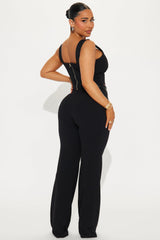 Fernanda Belted Pant Set - Black