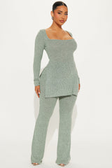 Chloe Cozy Pant Set - Sage