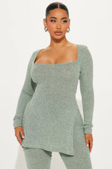 Chloe Cozy Pant Set - Sage