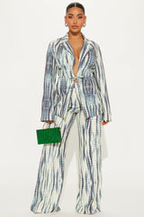 Movin' And Groovin' Pant Set - Blue/combo