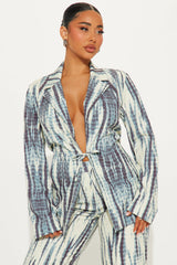 Movin' And Groovin' Pant Set - Blue/combo