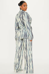 Movin' And Groovin' Pant Set - Blue/combo