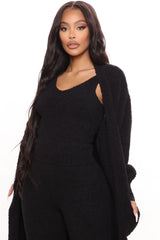 Living So Cozy 3 Piece Legging Set - Black