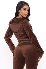 The Original Trendsetter Velour Set - Chocolate