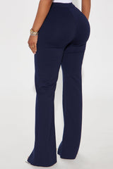 Ellery Split Hem Trouser - Navy