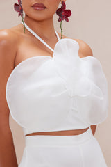 Samaria Wide Leg Pant Set - Ivory