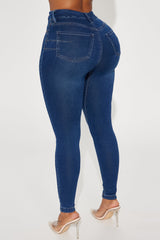 Can't Deny You Sculpting Skinny Jeans - Dark Wash