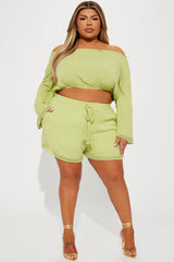 Down Time Short Set - Green