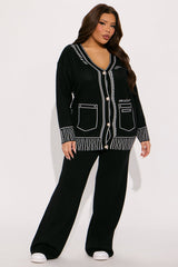 Work Of Art Sweater Pant Set - Black