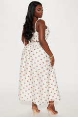 Amalfi Lover Polka Dot Skirt Set - Brown/combo