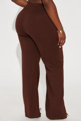 Ellery Split Hem Trouser - Brown