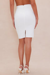 Bree Bandage Midi Skirt - White