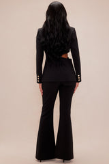 Andrea Blazer Suit Set - Black