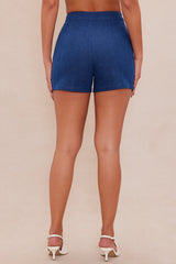 Dana Tailored Denim Shorts - Dark Wash