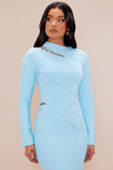 Nara Bandage Skirt Set - Light Blue