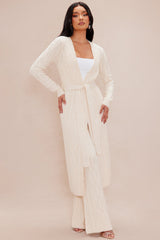 Selena Cardigan Sweater Set - Cream