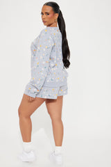 J'Adore Floral Short Set - Grey/combo