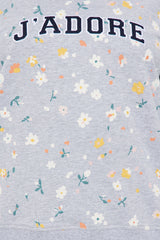 J'Adore Floral Short Set - Grey/combo