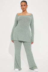 Chloe Cozy Pant Set - Sage