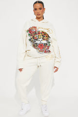 Ed Hardy Retro Tiger Jogger - Ivory
