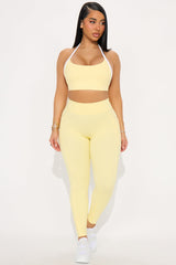 Tennis Club Active Legging - Butter Yellow