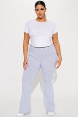 Adriana Flare Pant - Heather Grey