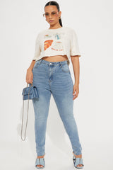 Brunch Club Baby Tee - Off White