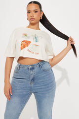 Brunch Club Baby Tee - Off White