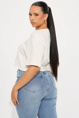 Brunch Club Baby Tee - Off White