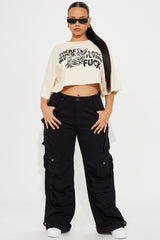There Goes My Last Crop Tee - Cream