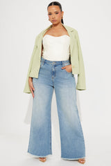 For What It's Worth Wide Leg Jean - Vintage Wash