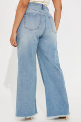 For What It's Worth Wide Leg Jean - Vintage Wash