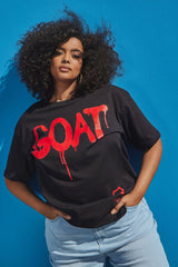 GOAT Graffiti Top - Black/Red