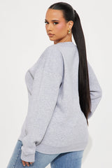 Cherry Bomb Crewneck Sweatshirt - Heather Grey