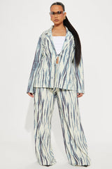 Movin' And Groovin' Pant Set - Blue/combo