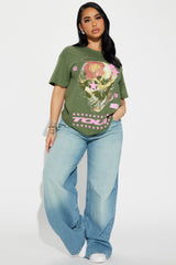 The Light Tour Skull Tee - Olive